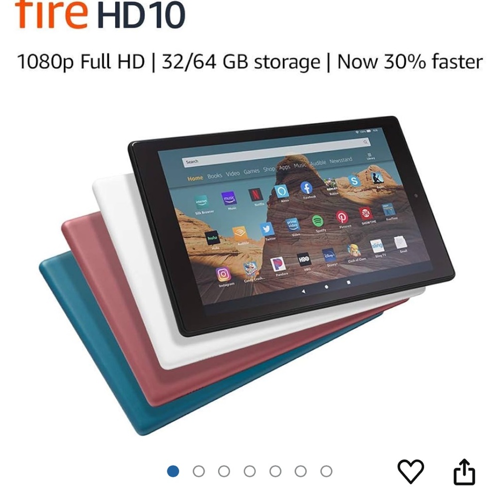 White Tablet with 1080p Display and Fast Performance